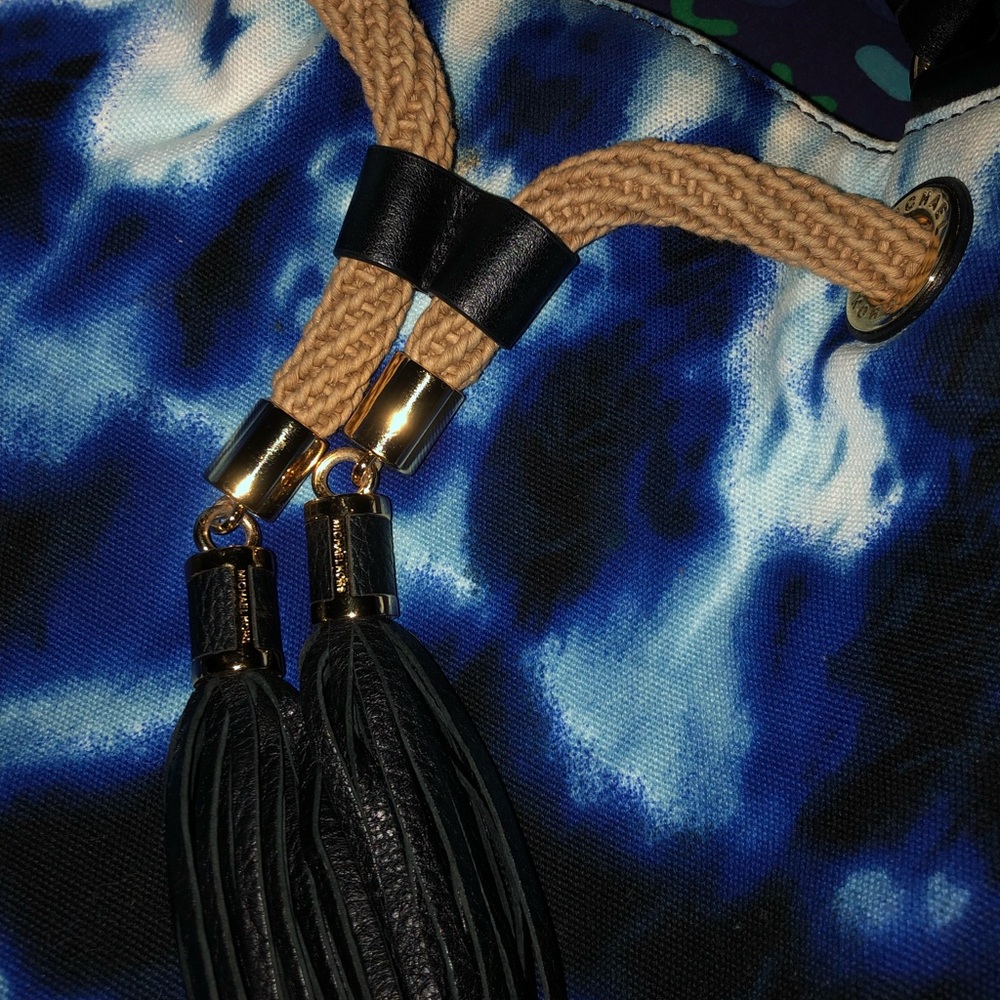 Michael Kors Marina blue tie dye bag